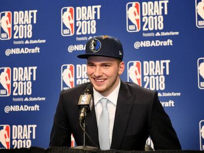 Doncic tras ser elegido por Dallas