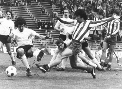 Panadero Díaz, con el Atlético.