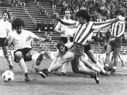 Panadero Díaz, con el Atlético.