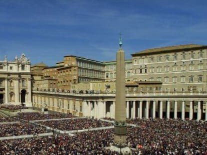 Plaza de San Pedro, en la Ciudad del Vaticano.