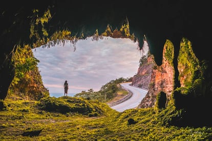 Una cueva en el parque nacional de los Haitises.