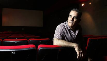 El director brasile&ntilde;o Sergio Machado en un cine de Madrid.