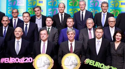 Los ministros de Finanzas de la Eurozona.