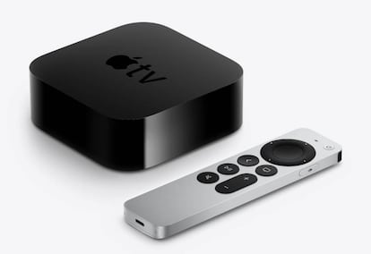 Nuevo Apple TV 4K con su mando rediseñado.