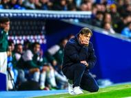 Matías Almeyda, en el partido que el Sevilla jugó ante el Espanyol.