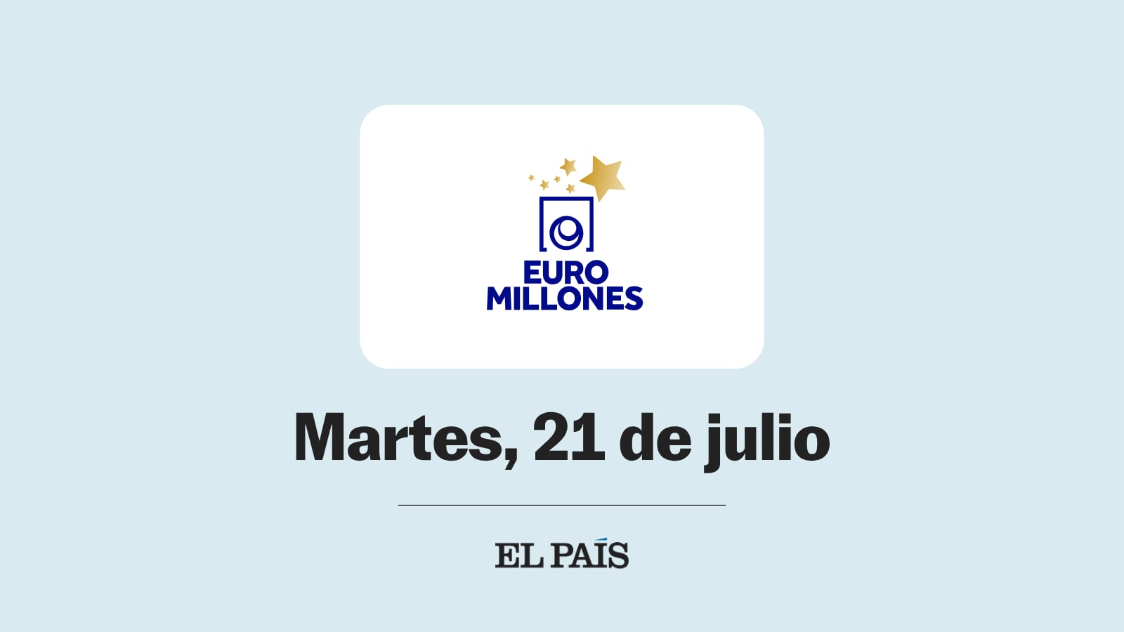 Euromillones: comprobar sorteo del martes 21 de julio