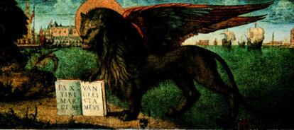 <i>El león de San Marco, </i>de Carpaccio, una de las obras expuestas en la muestra <<i>La bella Italia. </i>