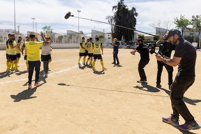 Imagen del rodaje de 'Maribáñez, el peor equipo del mundo'.