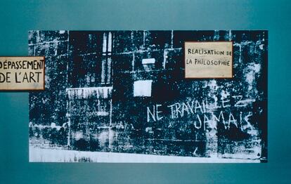 'Ne Travaillez Jamais', obra del situacionista Guy Debord, años 50.