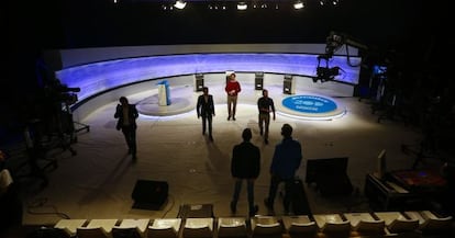 A rehearsal of the debate that will be hosted by EL PAÍS tonight at 9pm.