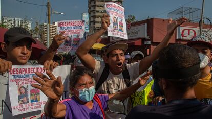 Protesta en Acapulco por los marinos desaparecidos del yate Litos