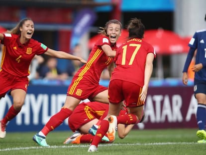 Menayo celebra su gol ante Japón en el segundo partido del Mundial. 