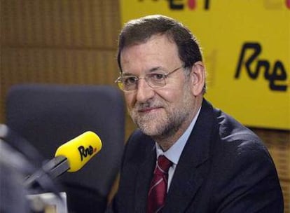 Mariano Rajoy, durante su entrevista en RNE.