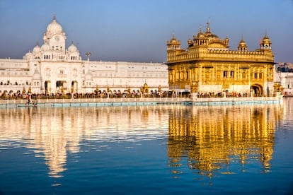 Templo de Amritsar en el Punjab.