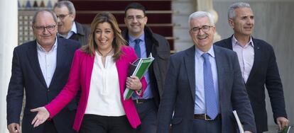 La presidenta de la Junta de Andaluc&iacute;a, Susana D&iacute;az, en el Parlamento.