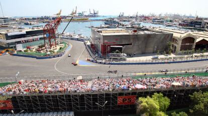 Una imagen de la carrera de F-1 celebrada el pasado mes de agosto en Valencia.