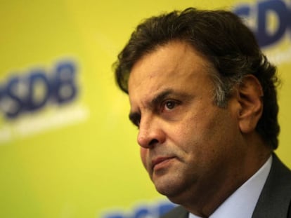 O tucano, Aécio Neves, senador afastado após escândalo.