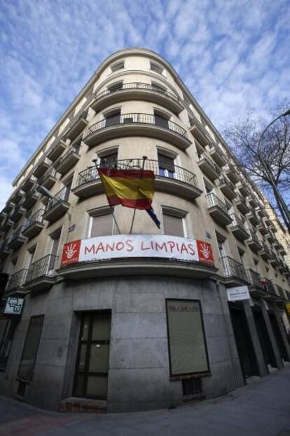 Sede del sindicato Manos Limpias en Madrid. 