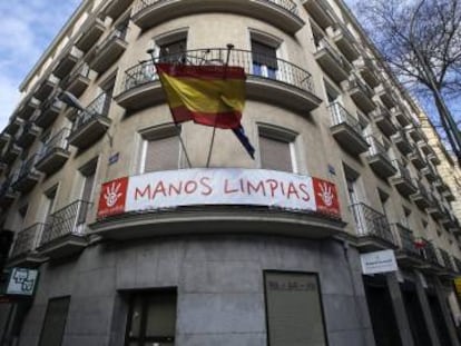 Sede del sindicato Manos Limpias en Madrid. 