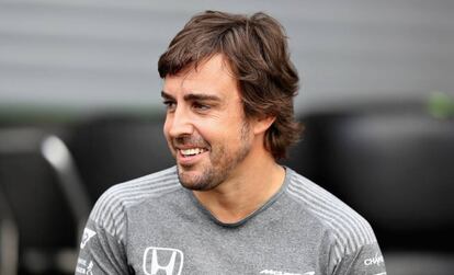 Fernando Alonso, en B&eacute;lgica.
