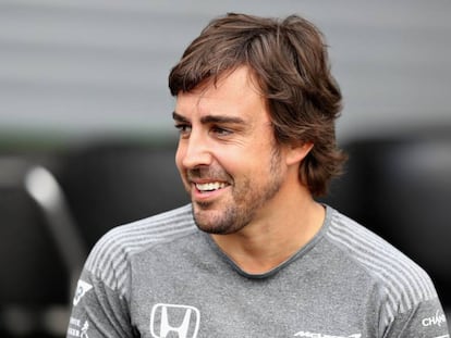 Fernando Alonso, en B&eacute;lgica.