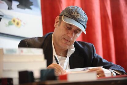 Federico Moccia, en abril de 2001, en Madrid.