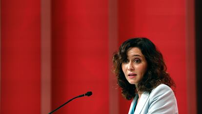 La presidenta de Madrid, Isabel Díaz Ayuso, hace este miércoles su balance del curso político y de su primer año de legislatura con mayoría absoluta.