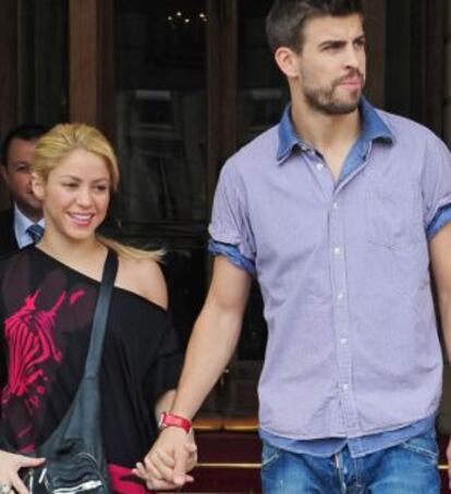 Shakira y Piqué, en una imagen del verano pasado.