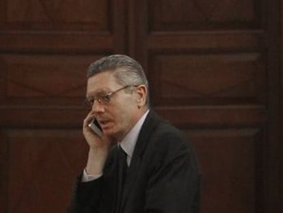 Alberto Ruiz-Gallardón, ministro de Justicia.