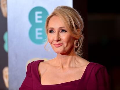 J. K. Rowling, en los premios Bafta celebrados en Londres en 2017.