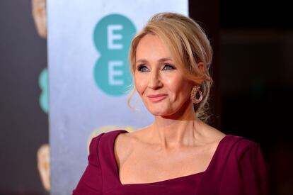 J. K. Rowling, en los premios Bafta celebrados en Londres en 2017.