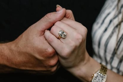El anillo de compromiso que Travis Kelce le ha regalado a Taylor Swift.