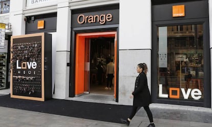 Una tienda de Orange en Madrid.