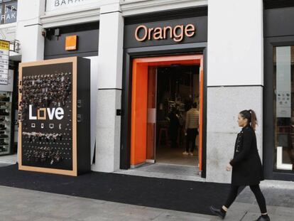 Una tienda de Orange en Madrid.