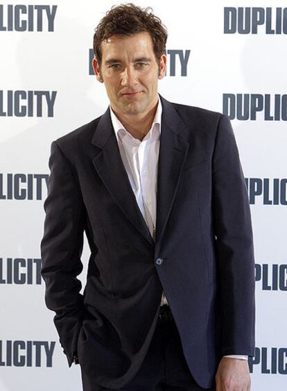 Clive Owen, ayer en Madrid.