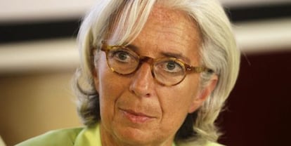 La directora gerente del Fondo Monetario Internacional (FMI), Christine Lagarde, en una imagen de archivo.