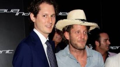 John Elkann y Lapo Elkann, en junio de 2010 en Milán.