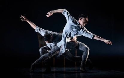 Un momento de la representación de 'Hábitat' en los Teatros del Canal, en Madrid.