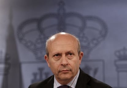 El ministro de Educaci&oacute;n, Jos&eacute; Ignacio Wert, en una imagen de archivo. 