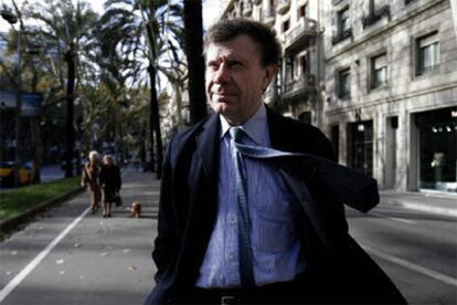 El historiador Roger Chartier, en Barcelona.