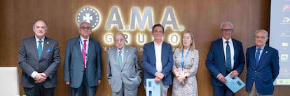 Entrega de los XX Premios Científicos Fundación A.M.A., dotados con
75.000 euros.