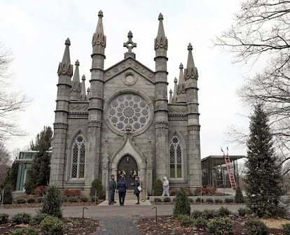 La Bigelow Chapel, en el Mount Auburn Cemetery de la localidad estadounidense de Cambridge (Massachusetts).