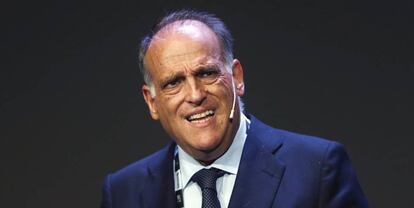 El presidente de LaLiga, Javier Tebas.