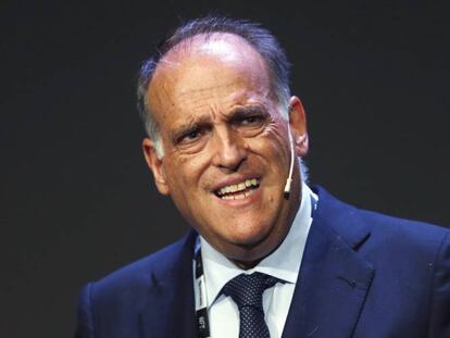 El presidente de LaLiga, Javier Tebas.