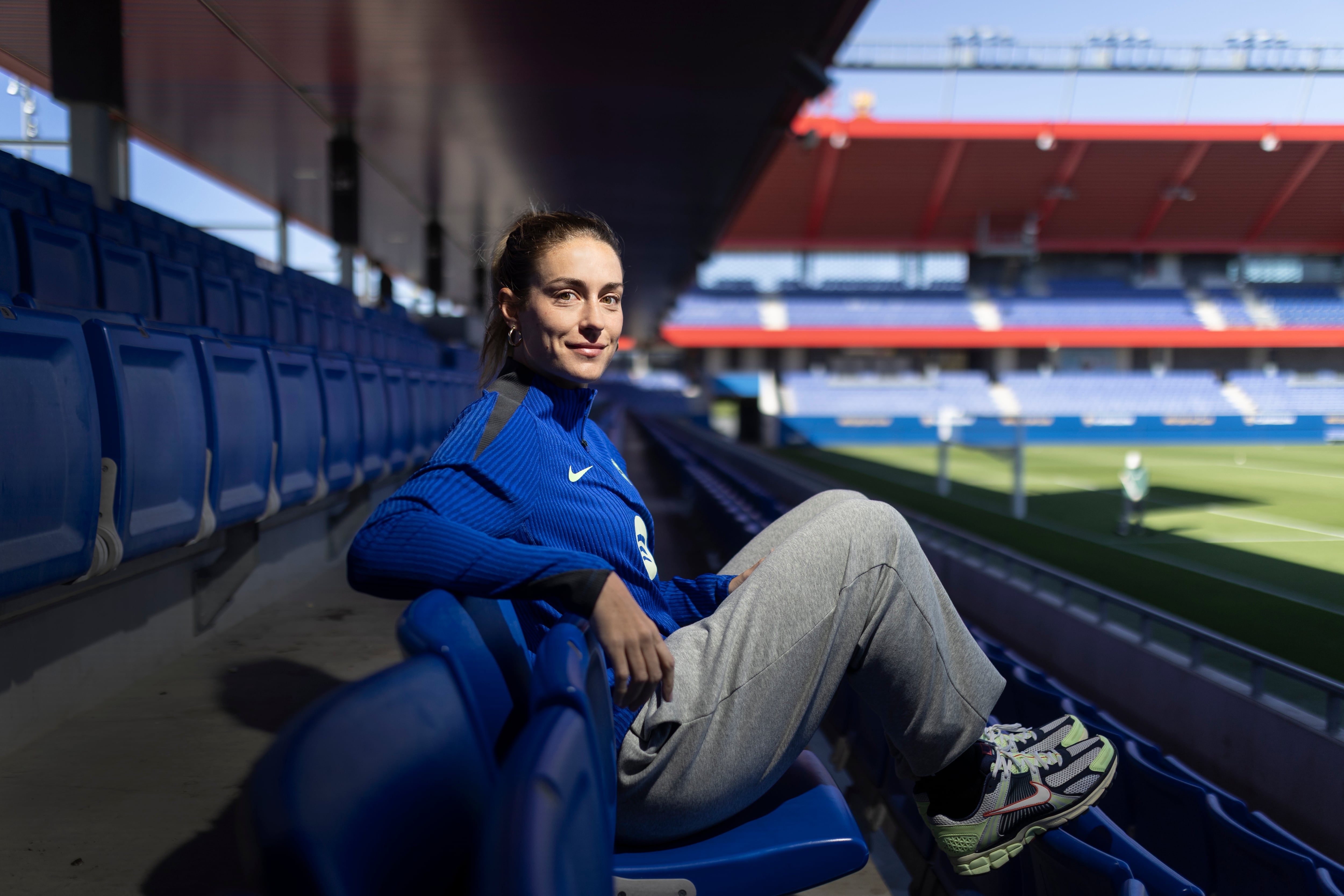 Alexia Putellas, jugadora del Barça, fotografiada el pasado jueves en el estadio Johan Cruyff en Sant Joan Despí (Barcelona)