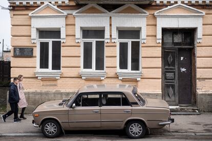 La casa familiar en la que vivió el escritor Vasili Grossman, una de las glorias literarias de Berdichev.