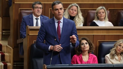 Pedro Sánchez, en el Congreso español.