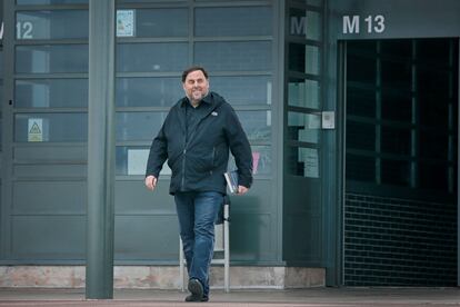 Oriol Junqueras sale de prisión.