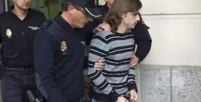 Miguel Carcaño, a su llegada a los juzgados.