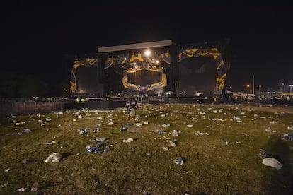 Aspecto de la Ciudad Deportiva de la Habana tras el concierto. Cuba despegó con los Stones.